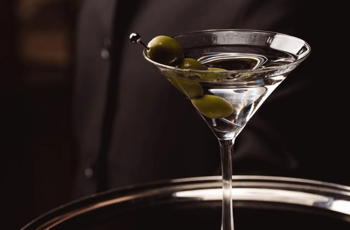 Exclusive cocktail with premium vodka